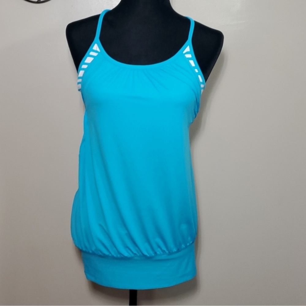 Lululemon No Limits TankPipe Dream Blue / Deauville Stripe Pipe Dream Bl…